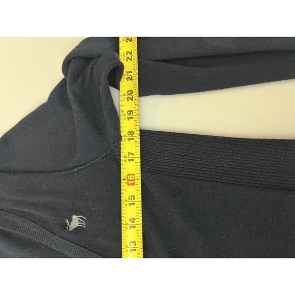 Y2K Abercrombie & Fitch Cardigan Navy L Preppy Academia Nautical Collegiate - Picture 11 of 13